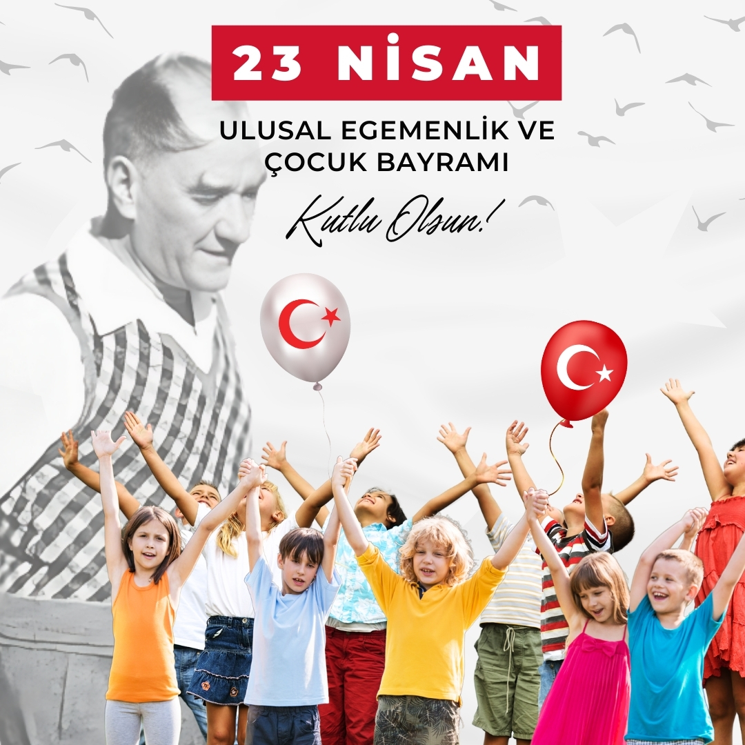 İçimizdeki çocukların ve yarınlarımız olan çocuklarımızın yüreklerindeki saf sevgiyi örnek alalım.  Çocukların okul bahçelerinde #özgürce koşup oynadığı, sağlık ve bilginin herkese #eşit ulaştığı bir dünya için adım atalım. #23Nisan Ulusal Egemenlik ve Çocuk Bayramı kutlu olsun!
