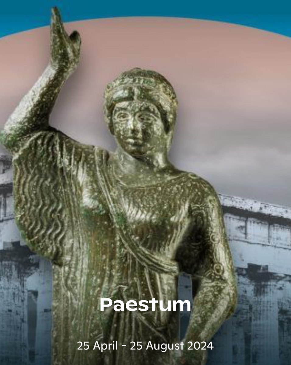 #Exhibition

Paestum the ancient city of Poseidonia
Greek & Roman city of goddesses

The dynamic history & cultural diversity of the city, famous for its #Greek temples 🏛️

25/04– 25/08/2024
📍 Rijksmuseum van Oudheden

⁦@RM_Oudheden⁩
🔗 rmo.nl/en/exhibitions…