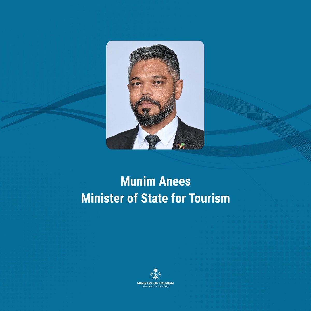 Congratulations to the newly appointed Minister of State for Tourism Mr. Munim Anees. Welcome to the team @MoTmv
