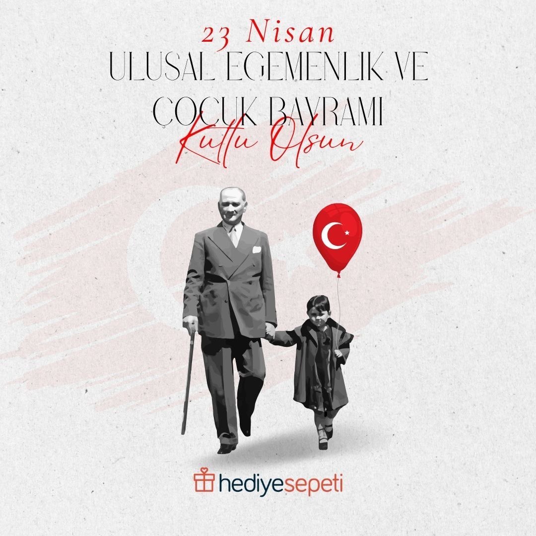 Mustafa Kemal Atatürk’ün tüm çocuklara armağan ettiği 23 Nisan Ulusal Egemenlik Ve Çocuk Bayramımız kutlu olsun! 🇹🇷
