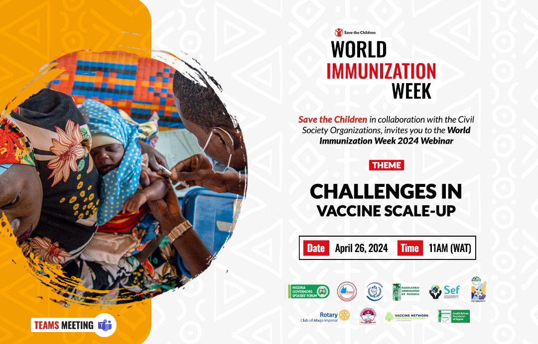 Please join the Institute, in partnership with @savechildrenNG and other CSOs, in celebrating the World Immunisation Week 2024 #WIW2024 by bringing you a series of events. Starting tomorrow, join us as we discuss the challenges in vaccine scale-up. bit.ly/3vZ1DHa…