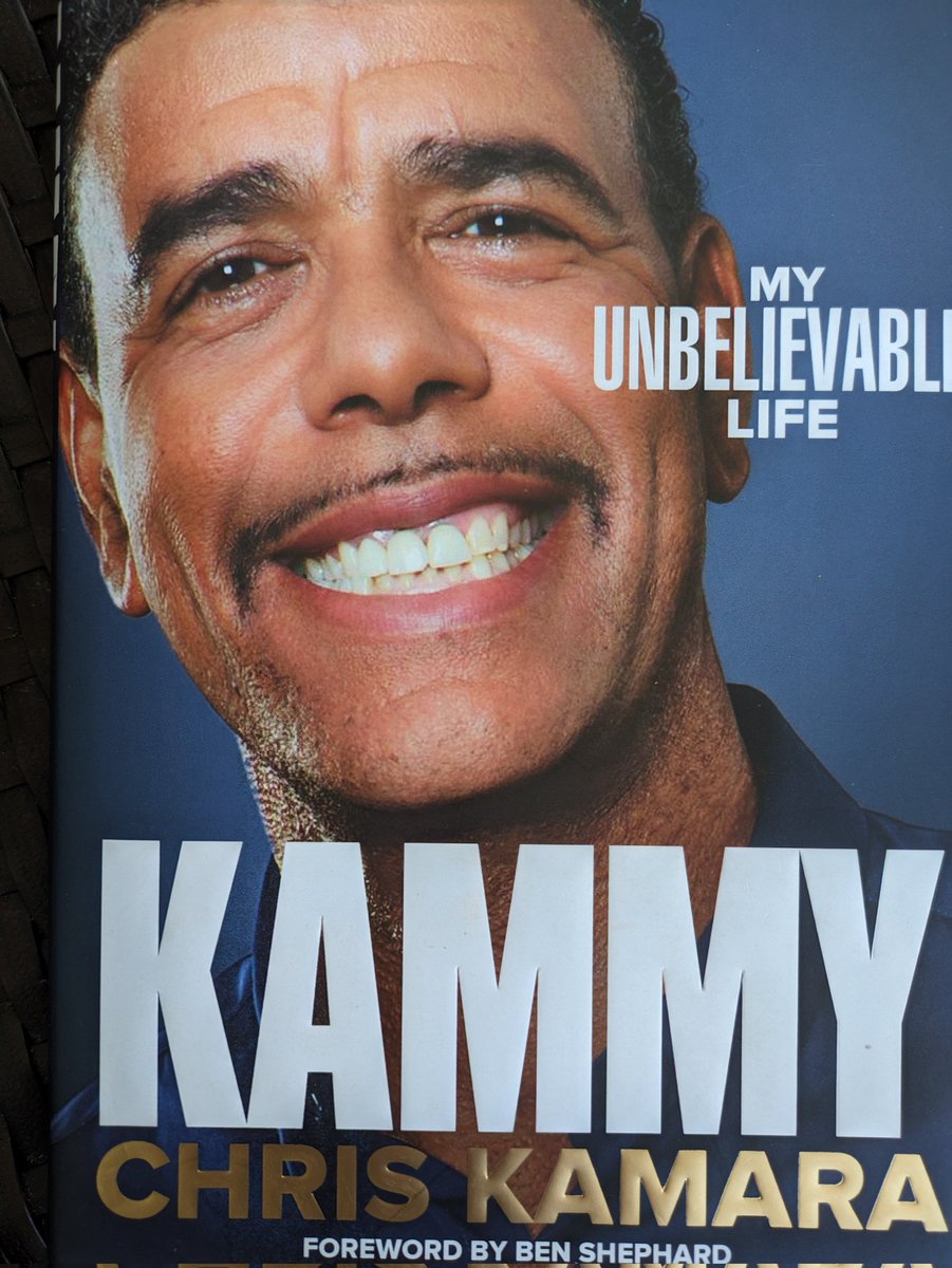 Great book and stories from Chris Kamara and his challenges with apraxia. Well worth a read. Unbelievable indeed. 👍#kammy