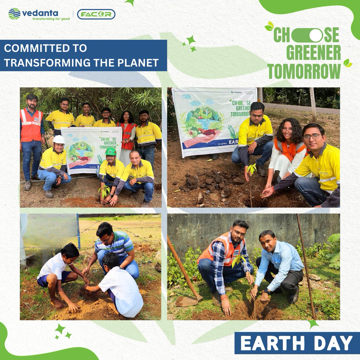 This #worldearthday, #FACOR reaffirms its dedication to #TransformingthePlanet and spearheading efforts toward a #bettertomorrow.  The celebrations were marked with #plantation drives across our plant and mine locations, and drawing competition on Earth Day. #transformingforgood