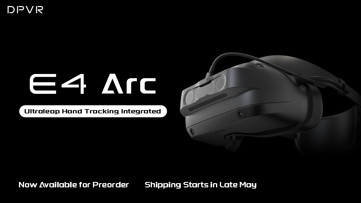 DPVR unveils the new Hand-Tracking Supported Headset E4 Arc, developed in collaboration with @ultraleap. Specially crafted for arcade game manufacturers, corporate training use cases, and 3D designers. Learn more auganix.org/vr-news-dpvr-u…