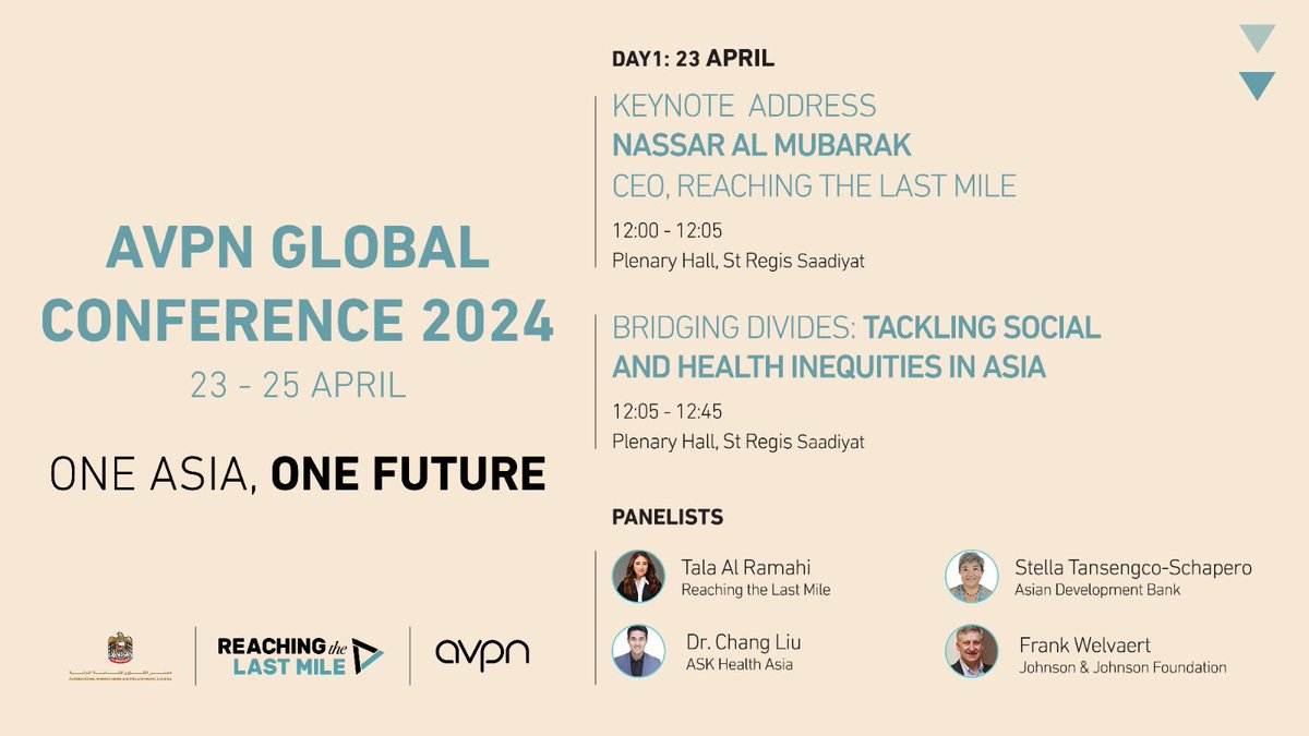 The AVPN Global Conference is underway in Abu Dhabi, uniting impact leaders, investors, and philanthropists in action for Asia. We’re delighted to be here, and to find new opportunities to advance climate-health action and the growth of strong health systems worldwide. #AVPN2024