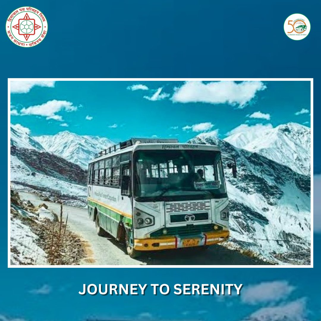 'Embarking on a journey to serenity with HRTC - where every mile leads to moments of peace and tranquility. 🚌🌿 #HRTCSerenityJourney #TravelBliss' @SukhuSukhvinder @Agnihotriinc @RohanChandThak1