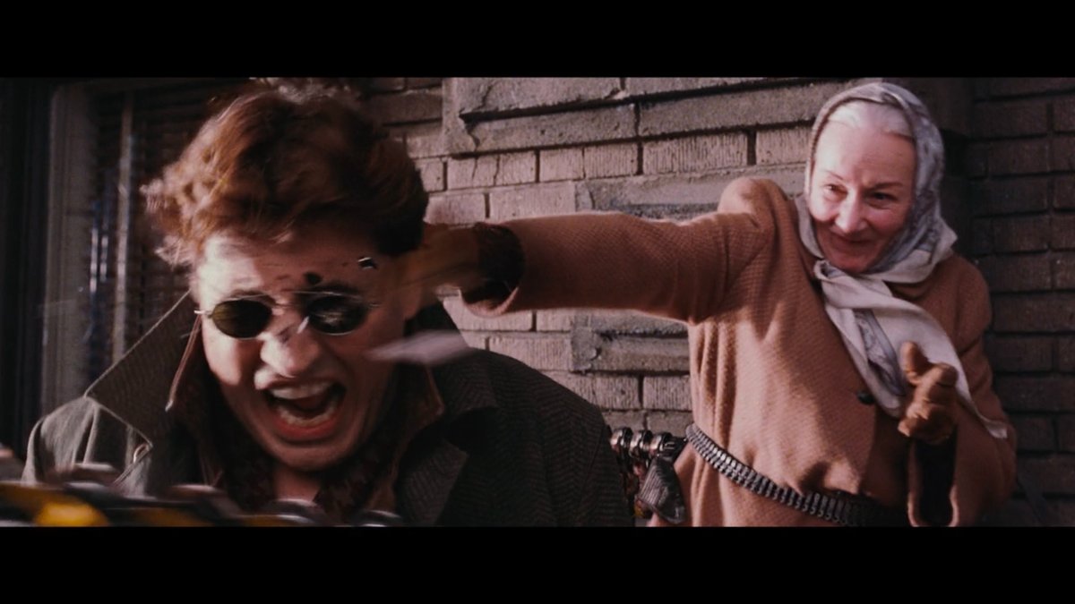ErickLorinc's tweet photo. The best thing about Aunt May's "There's a hero in all of us" speech in Spider-Man 2 is that the movie reinforces that idea throughout.

Whenever they get the chance, normal everyday people try to save Spider-Man just as often as he saves them and it chokes me up every time. https://t.co/53J5XFw3jI