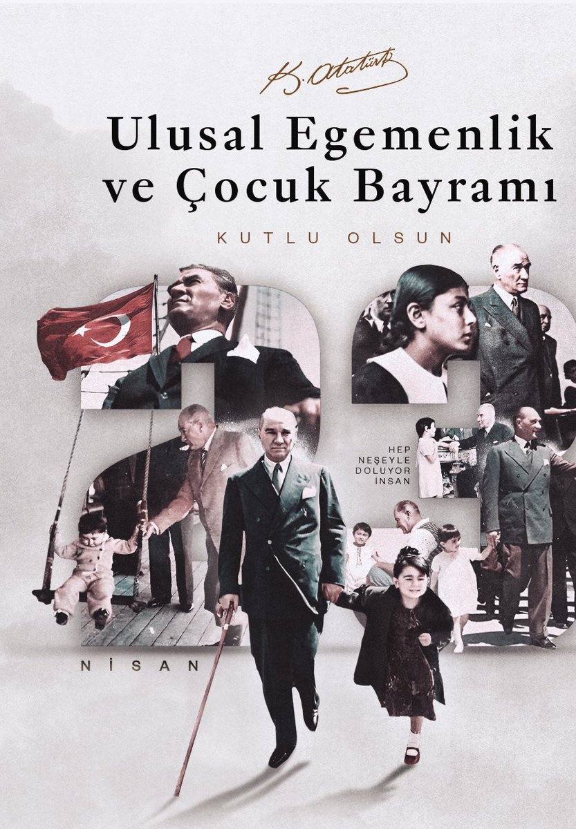 3474_52's tweet photo. 🇹🇷 TBMM’nin açılışının 104. yıl dönümünde, Büyük Önder Mustafa Kemal Atatürk’ün tüm çocuklara armağanı #23NisanUlusalEgemenlikveÇocukBayramı’nı kutluyoruz. https://t.co/Ey4t1uxxCo