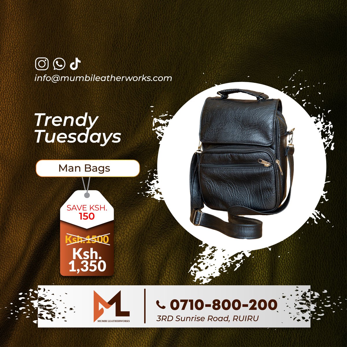 Upgrade your Tuesday vibe with our trend-setting leather bags. Elevate your style and stand out from the crowd. #trendyfashion #trend #treatyourself #trendylook #tuesday #styleinspiration #bags #bagschallenge