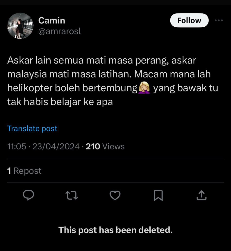 mrfirdausjailan's tweet photo. Kalau rasa diri tu tak boleh hormat orang lain, baik kau diam jela @amrarosl. Ini kalau report @McmcReact boleh kan? https://t.co/CIOXMsne1r