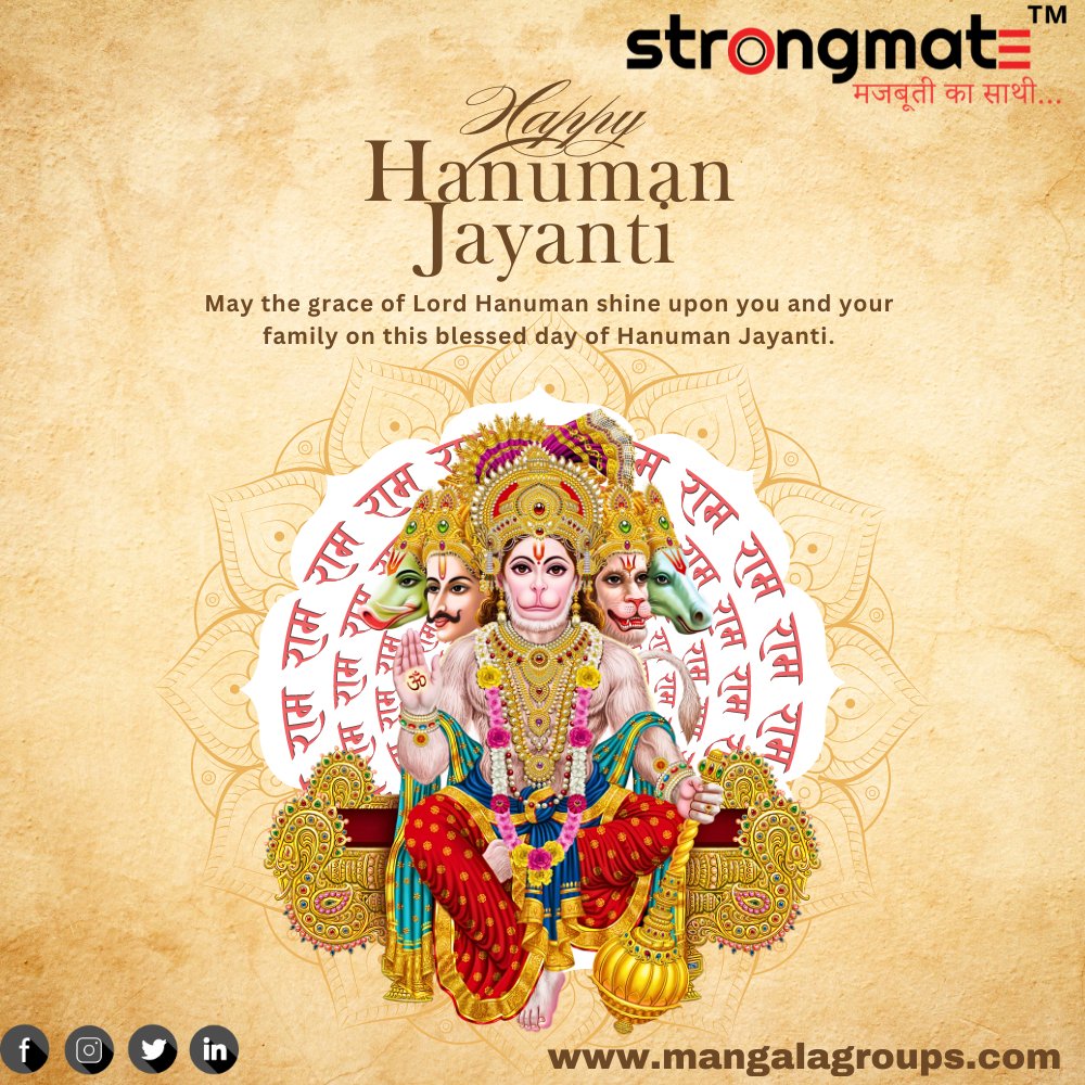 May the lord's blessings bring you health happiness and success in your life! HAPPY HANUMAN JAYANTI
#hanumanjayanti
#WaterproofingChemical
#waterproofingservices
#waterproofingsolutions
#chemicals
#construction
#Strongmate
:
:
Call us:- 8926265345
mangalagroups.com