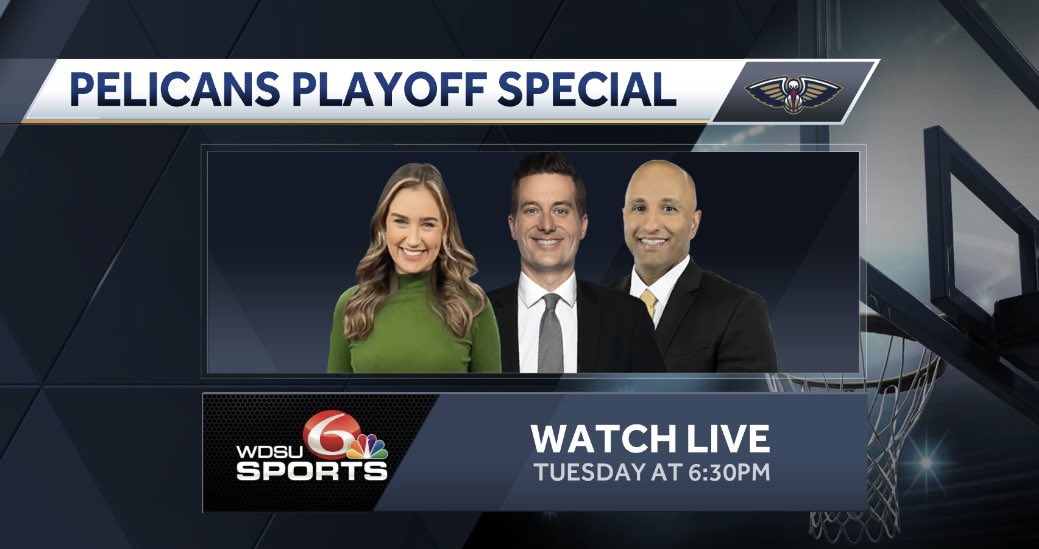 Tuesday 6:30pm on @wdsu we’ll have special #Pelicans playoffs special -What went wrong in game 1 vs. #ThunderUp -Can NOLA make it a series, actually win? -Unique basketball bonds that connect New Orleans & Oklahoma City Guests: @NOLAJake @NTGraff live from Bricktown in OKC