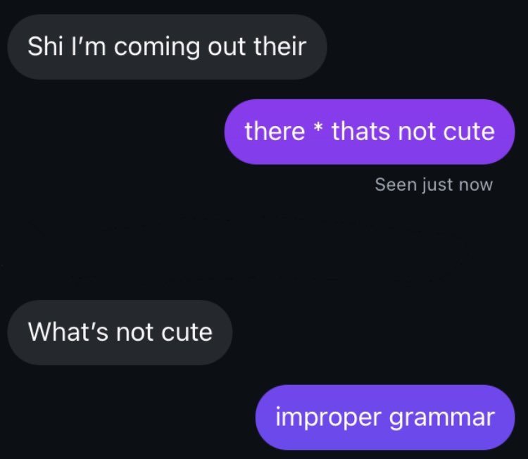 yes bitch i sure tf am the grammar police