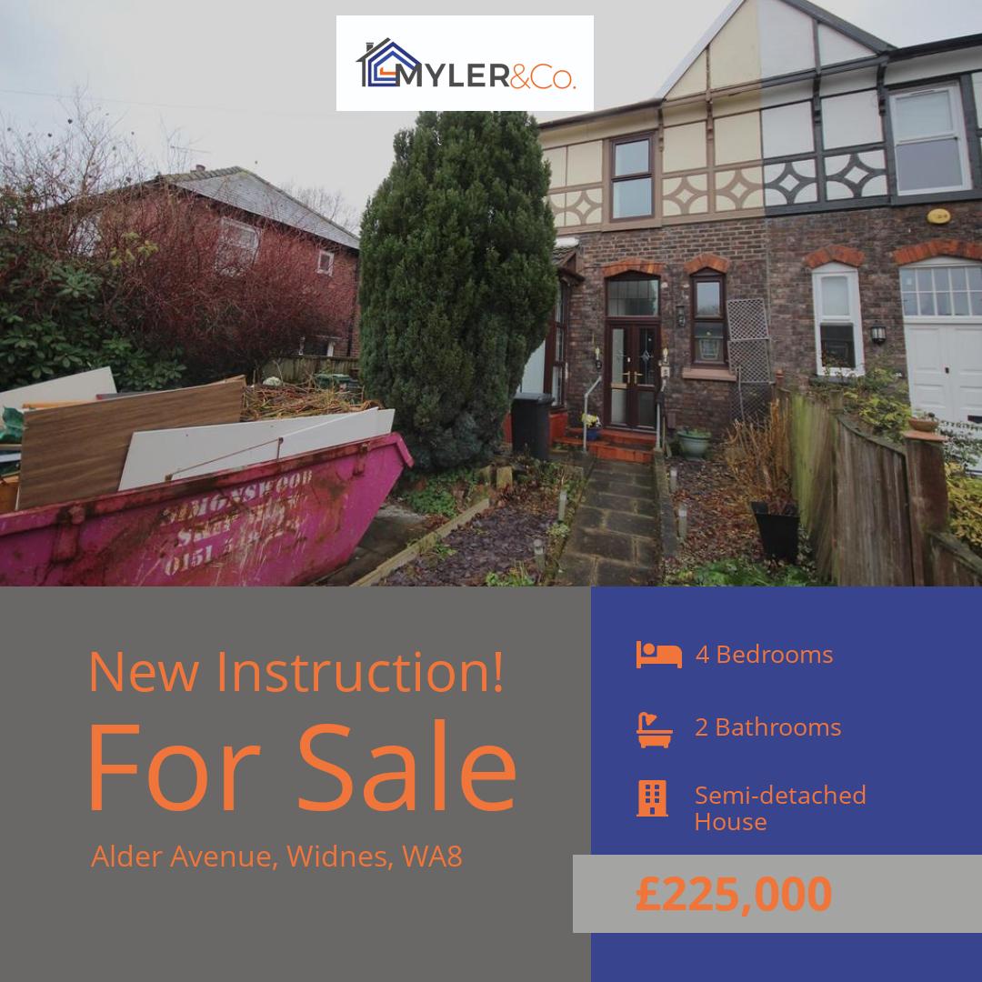 New Instruction!

📌Alder Avenue, Widnes, WA8
💰 £225,000

Don't miss out on this amazing opportunity!

☎ 0151 424 5100
📩 info@mylerestates.com

onthemarket.com/details/140292…