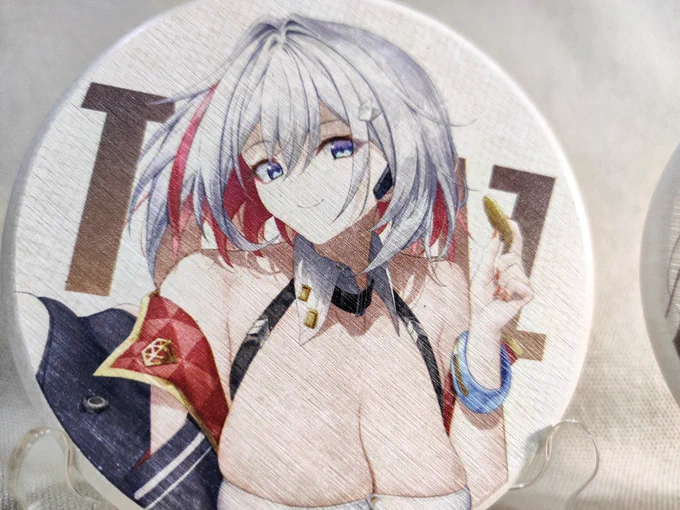 【AnimeFest MY + Comifuro ID + Doujima SG New Merch Preview #3】Topaz + Sparkle Ceramic Coaster~ ( 10cm)Made from water absorbing Diatomite~You can get it for FREE for every RM40 spent in AnimeFest, max 2 (1 Topaz+1 Sparkle) per customer~ While stock last!! 
