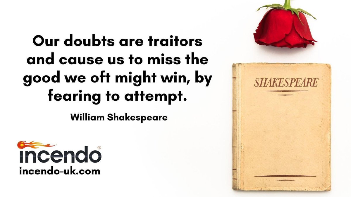 🌹Happy birthday, #WilliamShakespeare (and the same to my lovely wife, Julie, as well). #selfbelief #transformationtuesday