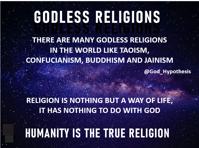The so-called GOD IS A FAILED HYPOTHESIS invented by man to explain the creation of the universe. In fact, there is no such mystical God as projected and claimed by the religions. That's why there are Godless religions.