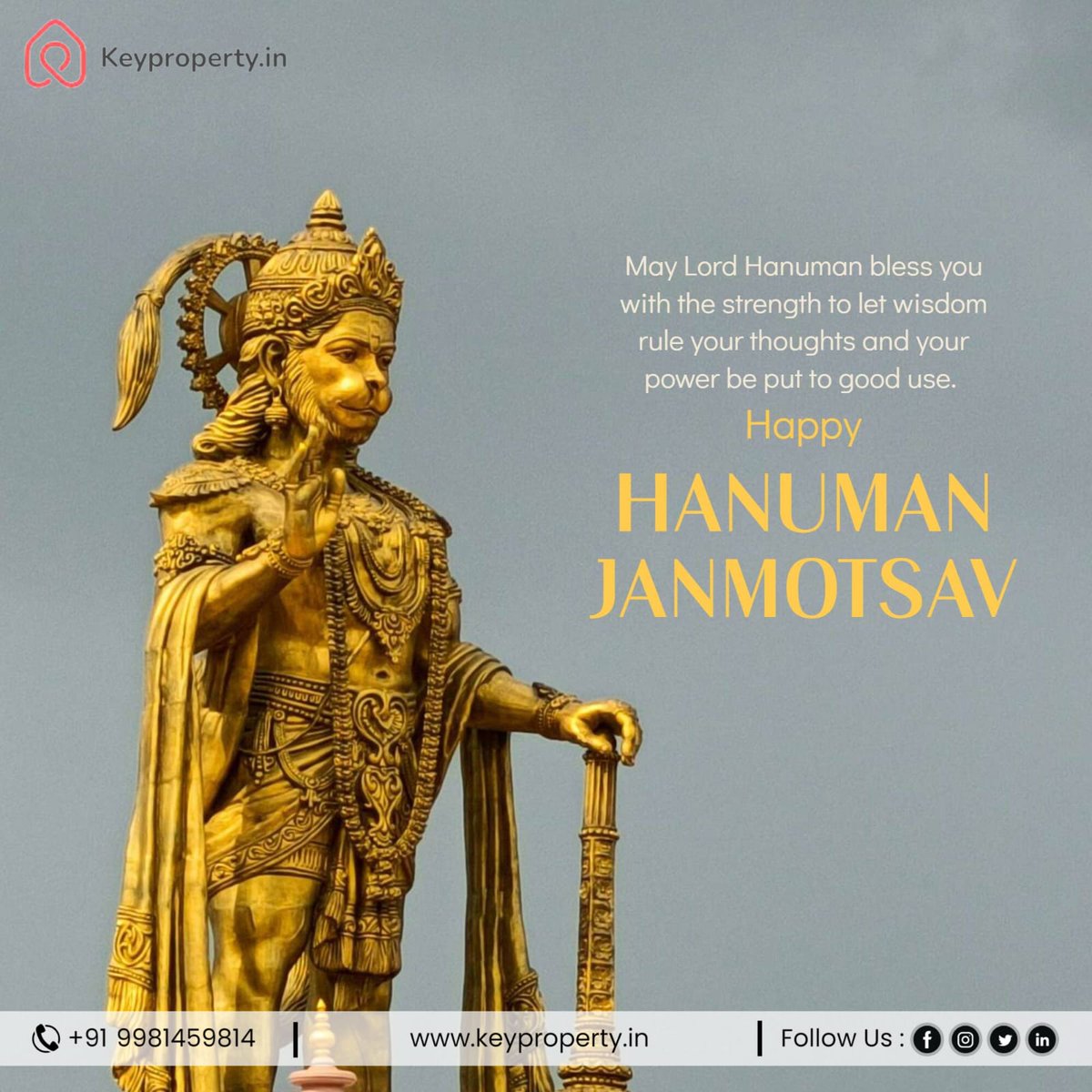 Invoking Blessings: Hanuman Janmotsav at KeyProperty
Visit Now - https://www.keyproperty/
.
.
.
#HanumanJanmotsav #KeyPropertyCelebrates #DevotionInRealEstate
#FestiveSpirit #BlessingsAndProsperity #CommunityGathering #DivineCelebration