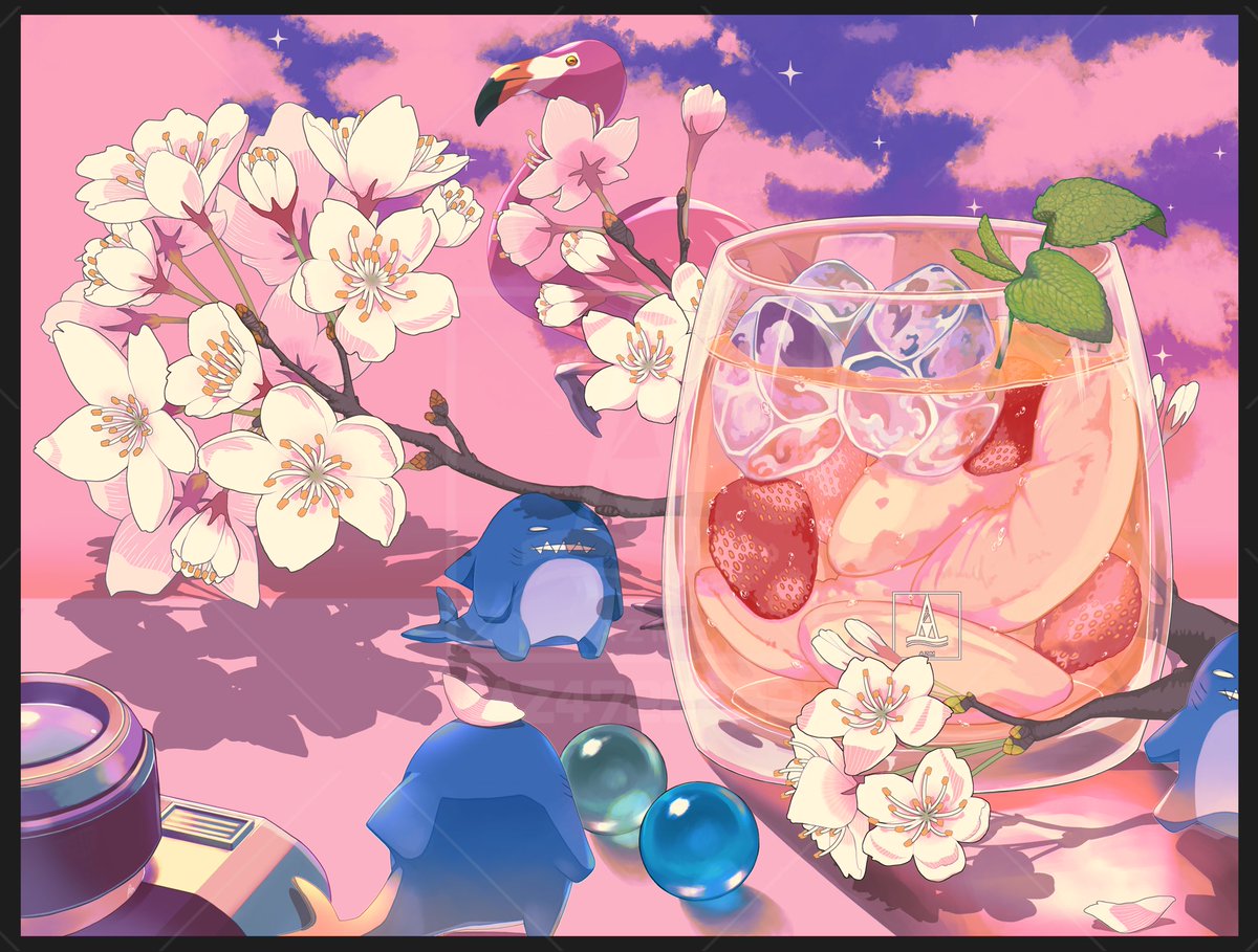flower outdoors food sky cloud cup pokemon (creature)  illustration images
