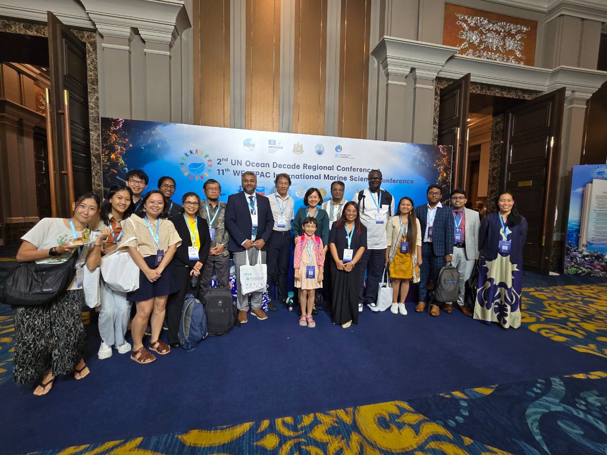 At the 2nd UN Ocean Decade Regional Conference in conjunction with the 11th WESTPAC International Marine Science Conference in Bangkok. Great to see a large presence of eDNA work and happy to deliver a symposium alongside our mangrove eDNA colleagues.