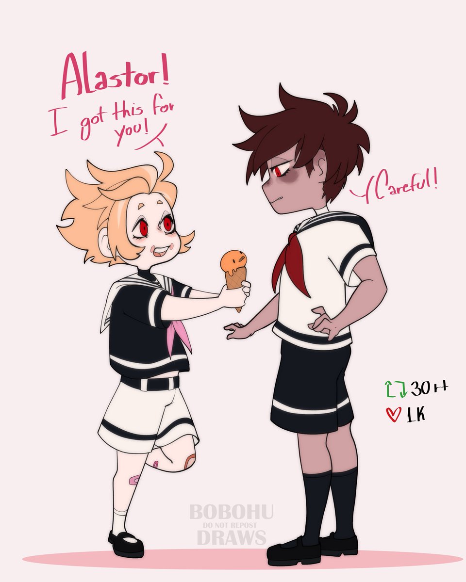 Will Lucifer fall and drop the icecream or Alastor will catch both? #RadioApple #HazbinHotelLucifer #HazbinHotelAlastor #HazbinHotelFanart #HazbinHotel #alastorxlucifer