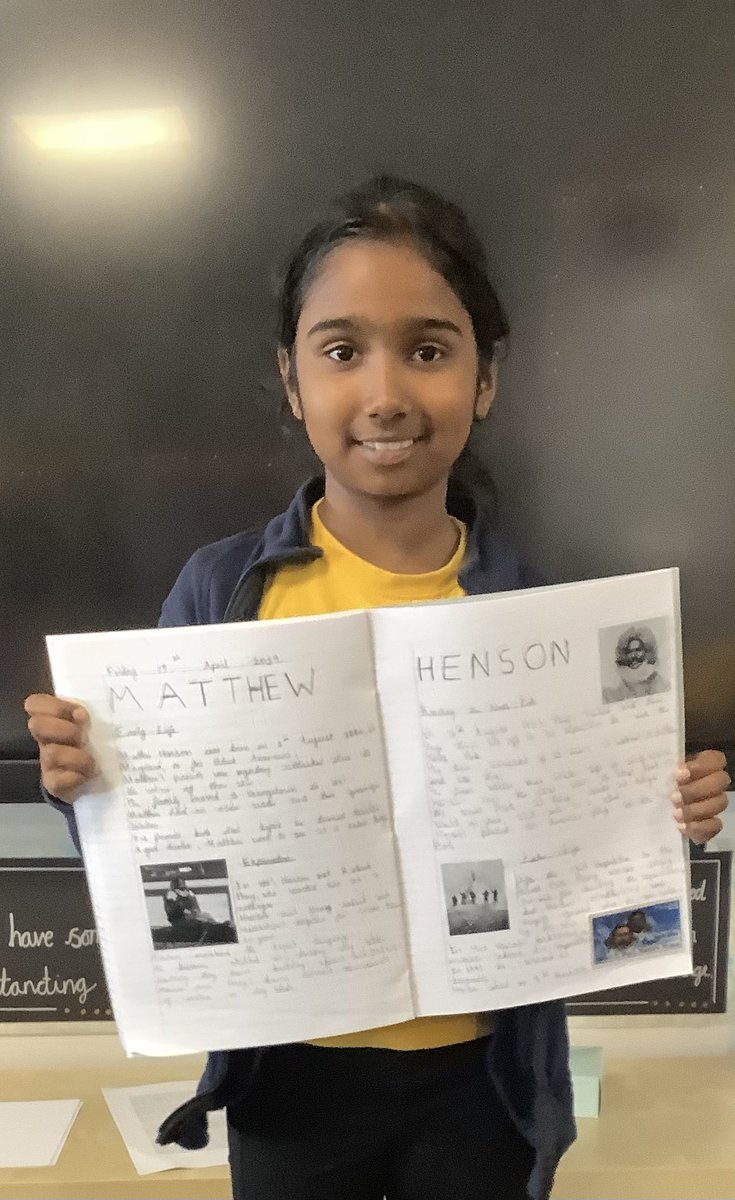 In Gill Glass for English, we completed our double page spreads on Matthew Henson and his epic expedition to the North Pole from our core text “Race to the Frozen North.”