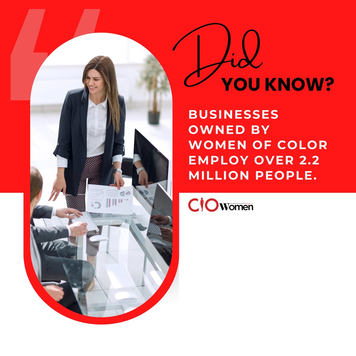 With time, many women of color have emerged as successful entrepreneurs, resulting in increased employment. This statistic reflects the same. 

#womenofcolor #colours #brandcolours #employment #womenentrepreneurs