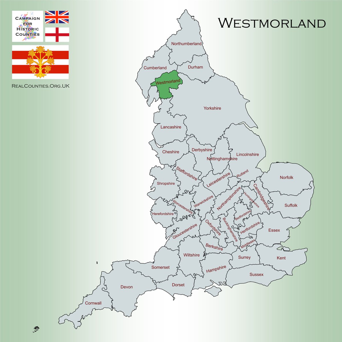 The County of #Westmorland is a mountainous shire, with some of the grandest scenery of the land.

Almost entirely rural, it is dotted with small villages and modest towns in the dales, each looking up at the fells.

🇬🇧 #HistoricCounties | #RealCounties 🏴󠁧󠁢󠁥󠁮󠁧󠁿