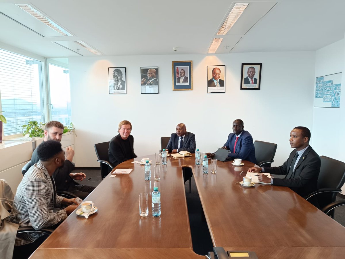 On the sidelines of the Ambassadors meeting in Vienna , Austria, @PSMwadime met officials of several Private Employment Agencies at the Kenyan Embassy that are willing to facilitate young Kenyan professionals access the Austrian Labour Market. @WaziriBore @KenyaEmbVienna