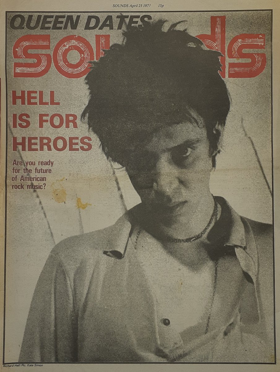 23rd, April 1977 an article on Richard Hell by Giovanni Dadomo and Pics by Kate Simon. ''Richard's lyrics are as good as mine', is Patti's reported statement'