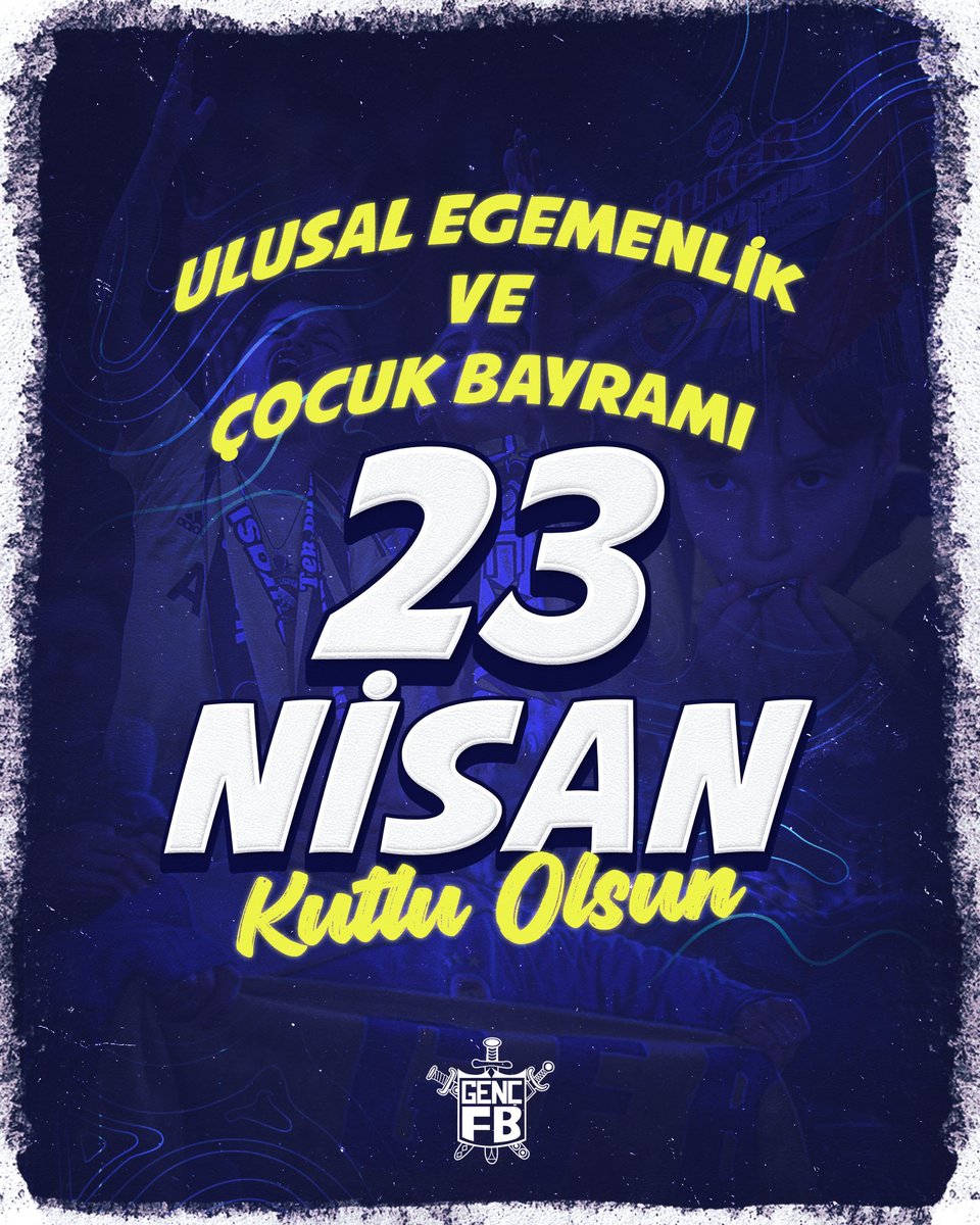 Ulu Önderimiz Gazi Mustafa Kemal Atatürk'ün çocuklara armağan ettiği 23 Nisan Ulusal Egemenlik ve Çocuk Bayramımız kutlu olsun!🇹🇷

#GençFenerbahçeliler