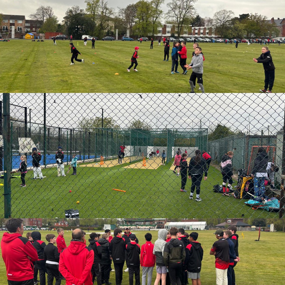 Junior cricket is off and running for the summer! We’re finally starting to beat the weather as the young cherries got outside for the first session of the summer 🍒