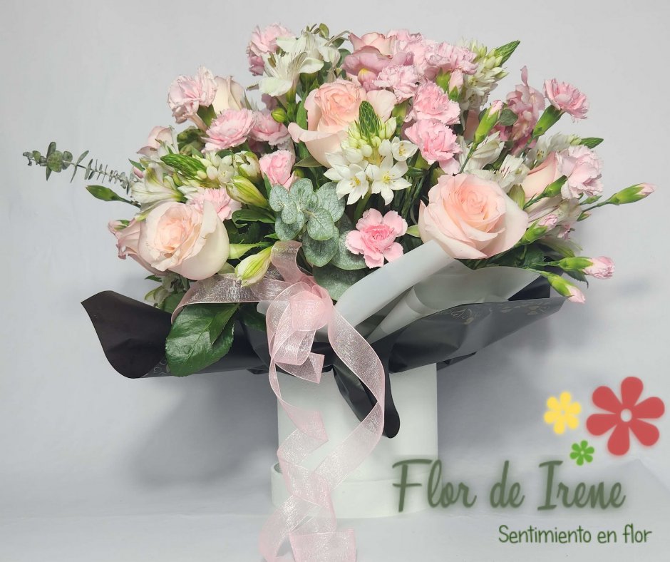FlordeIrene's tweet photo. Caja redonda con tonos rosas.

Rosas Boulevard 
Clavellinas 
Estrella de Belén 
Astromelias 

#diseñosexclusivos #FlordeIrene #Flores #floreriacdmx #SentimientoenFlor https://t.co/kZJYZMYsid