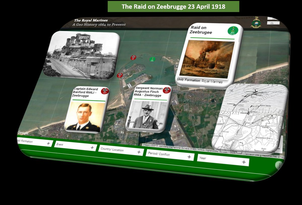 SiBiggs's tweet photo. For England and St George, arguably the greatest amphibious raid of all time, the Raid on Zeebrugge 23rd April 1918. Mounted by two thousand men of the 4th Battalion Royal Marines and Royal Navy, 8 Victoria Crosses were awarded, including 2 #RoyalMarines

https://t.co/mcqKr9AMEP https://t.co/yQb0NyQQI0