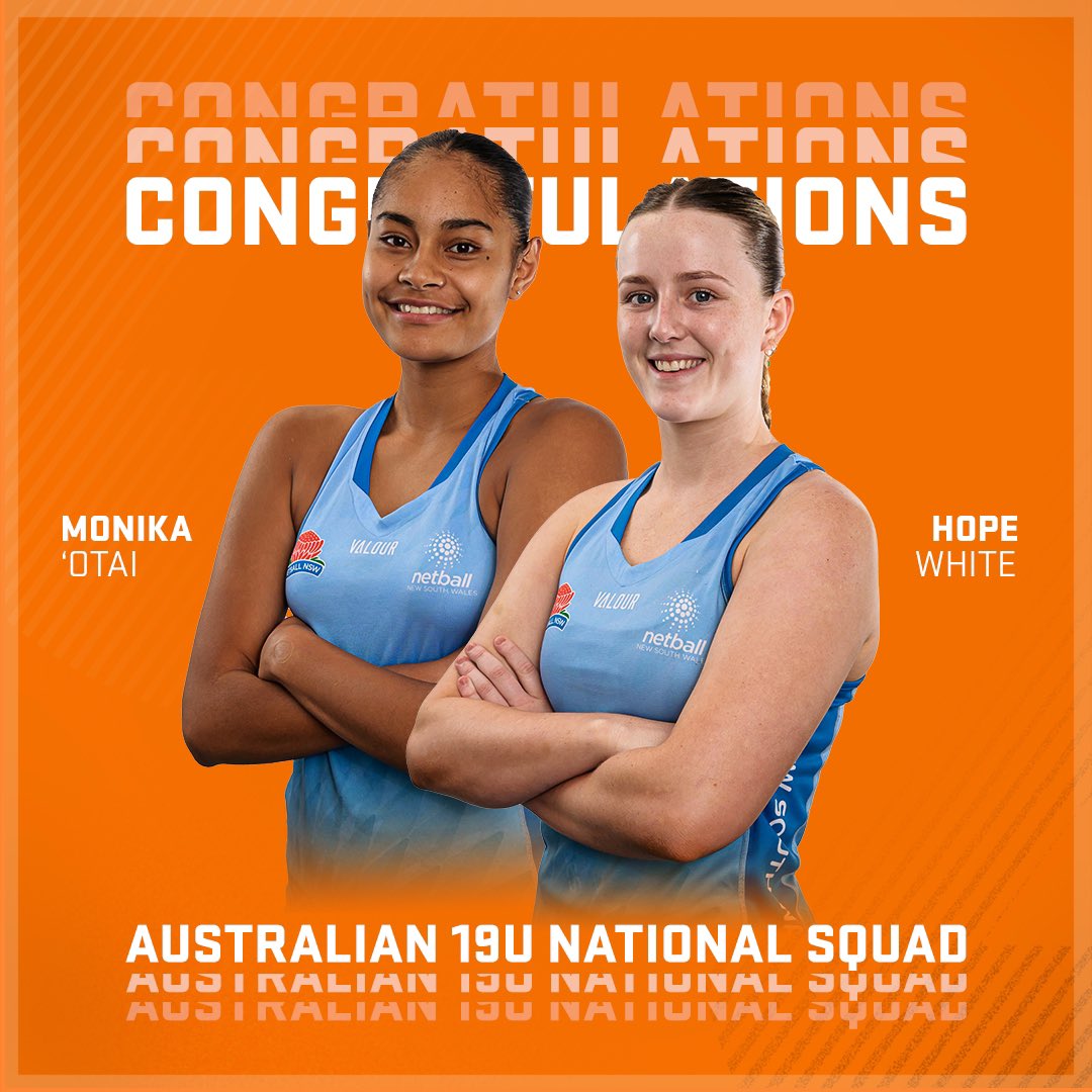 Congratulations to Mon and Hope on their selection in the Australian 19U squad 👏 READ MORE 📲 bit.ly/448OKHn