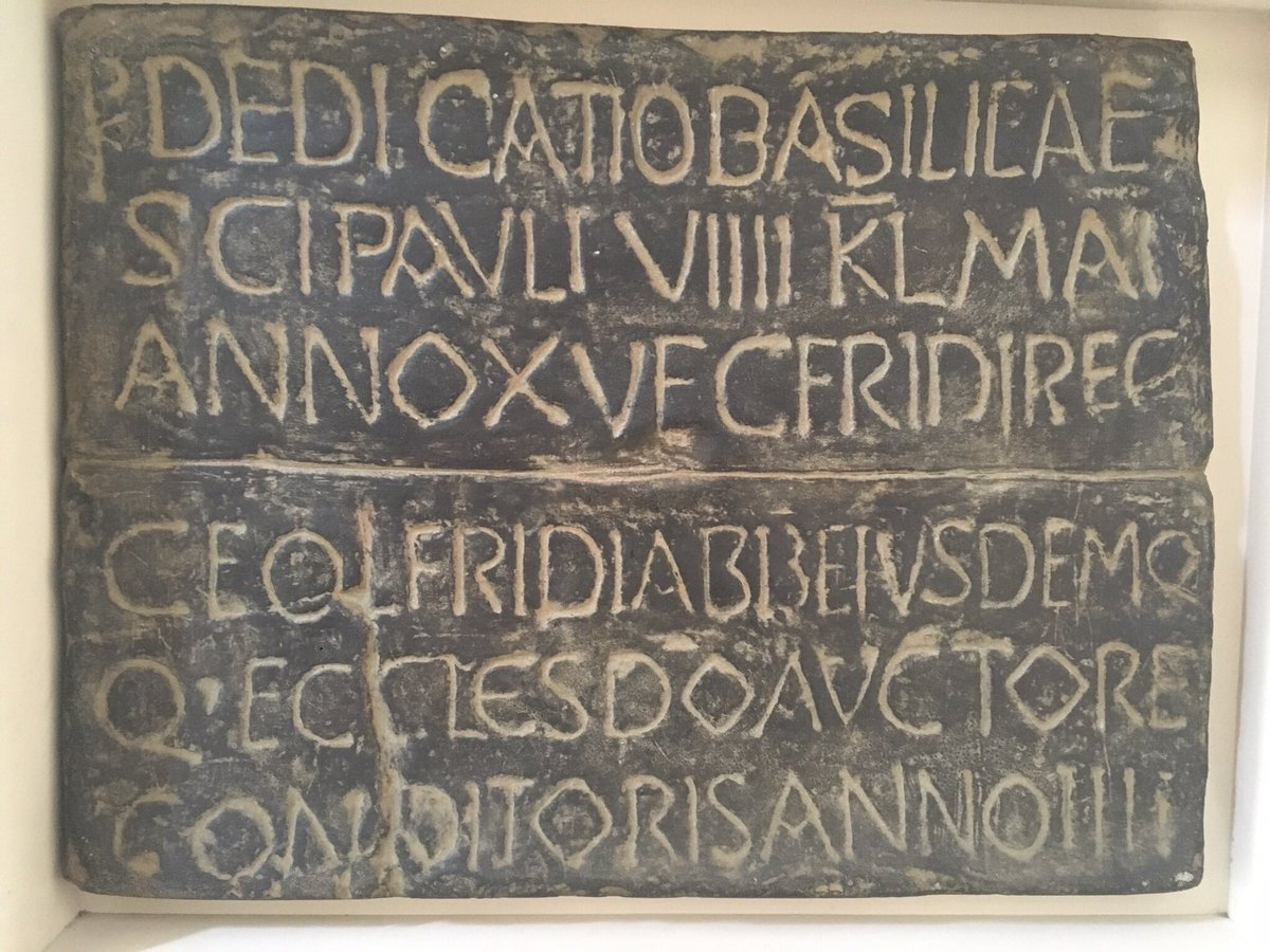 The monastery at Gyruum (Jarrow), where Bede was to live and work, was dedicated to St Paul #OTD in 685. Among those present at the ceremony was Ecgfrith, king of the Northumbrians, a little under four weeks before his death at the Battle of Dunnichen.