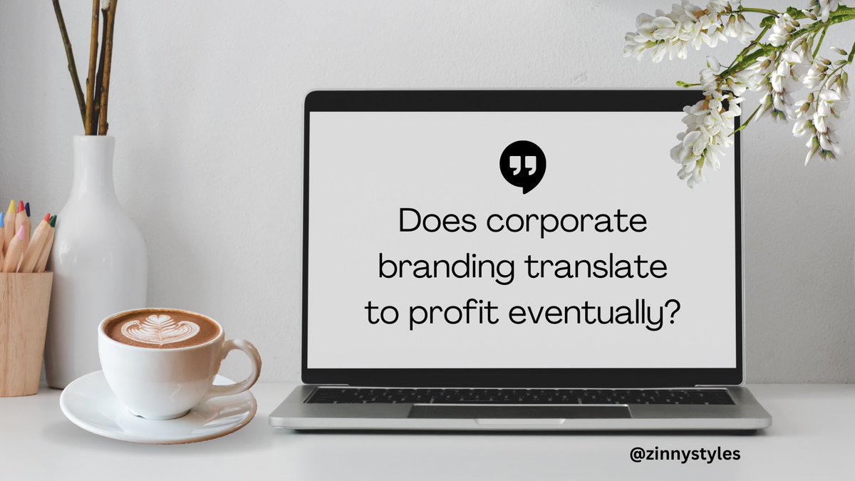 What do you think is the point of branding anyways? Do well to share your thoughts. 

Follow @zinnystyles for more. 

#Zinnystyles #Corporatebranding #branding #brands