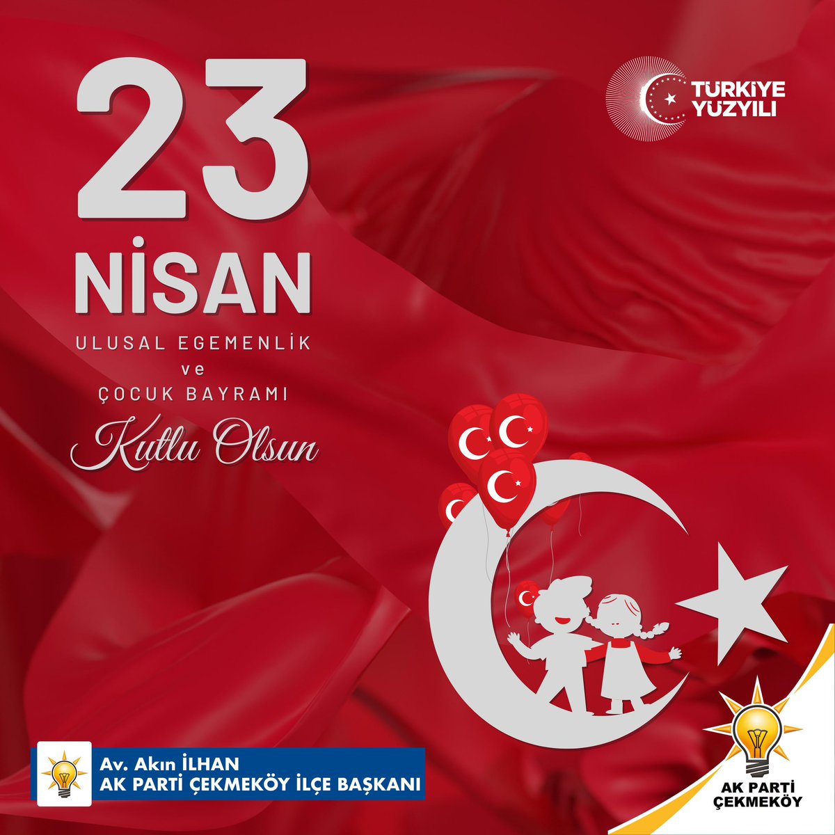 Gazi Meclisimizin kuruluşunun 104.Yılı ve egemenliğimizin güvencesi olan çocuklarımızın #23Nisan Ulusal Egemenlik ve Çocuk Bayramı kutlu olsun.🇹🇷 #23NisanKutluOlsun @osmannnurika
