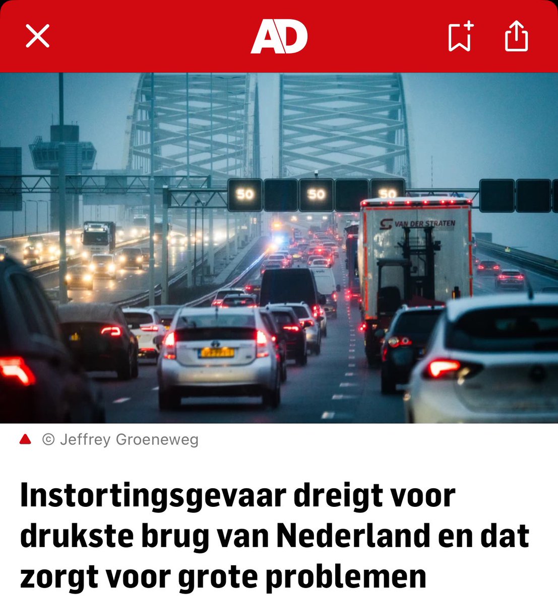 Dit staat symbool voor de staat van ons land. 

14 jaar roofbouw op onze samenleving door de vier kabinetten #Rutte.

14 jaar geldsmijterij voor alles en nog wat, behalve voor de eigen burgers en de echt noodzakelijke dingen. 

🔗 ad.nl/binnenland/ins…