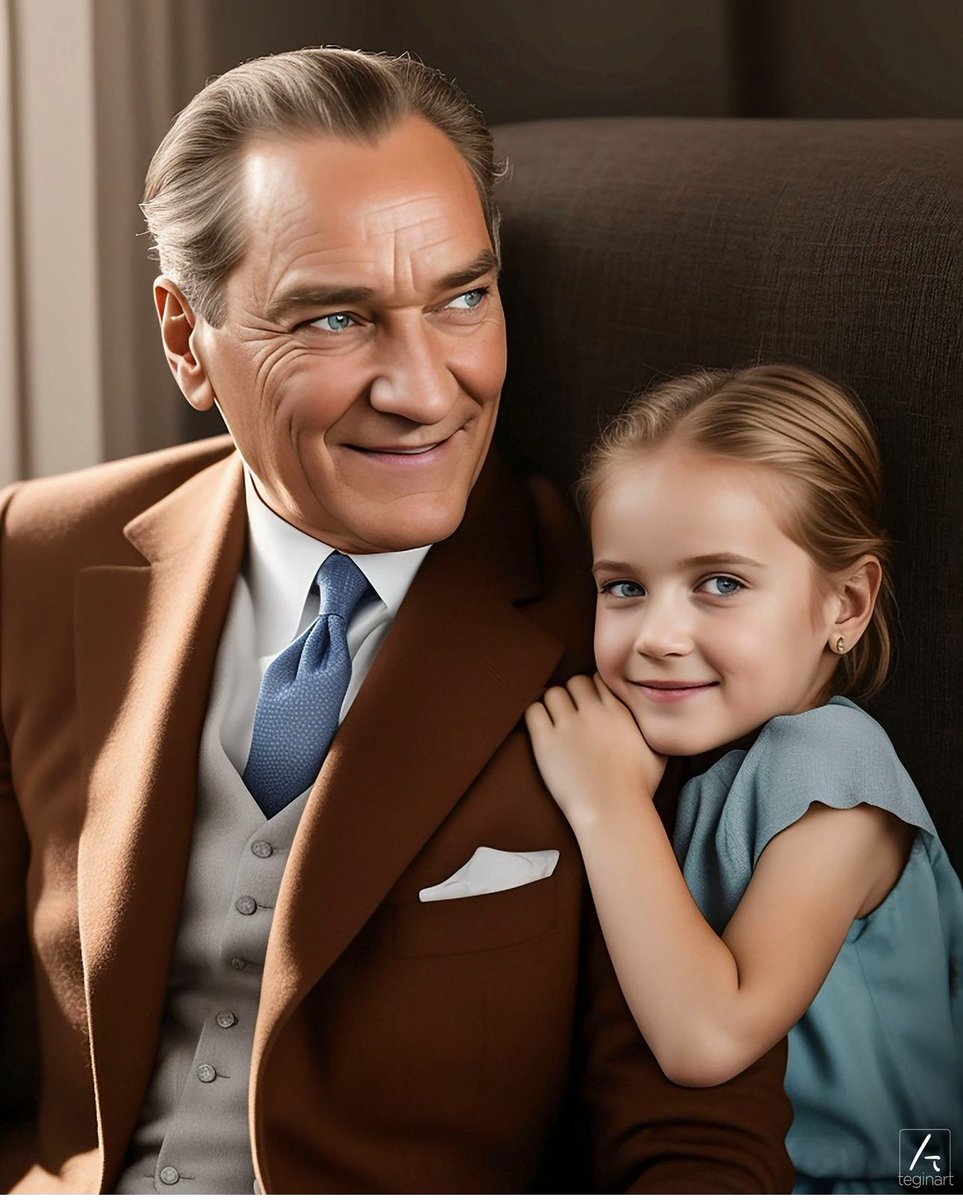 Sadece büyük liderler geleceği küçük kalplere emanet ederler. #23Nisan