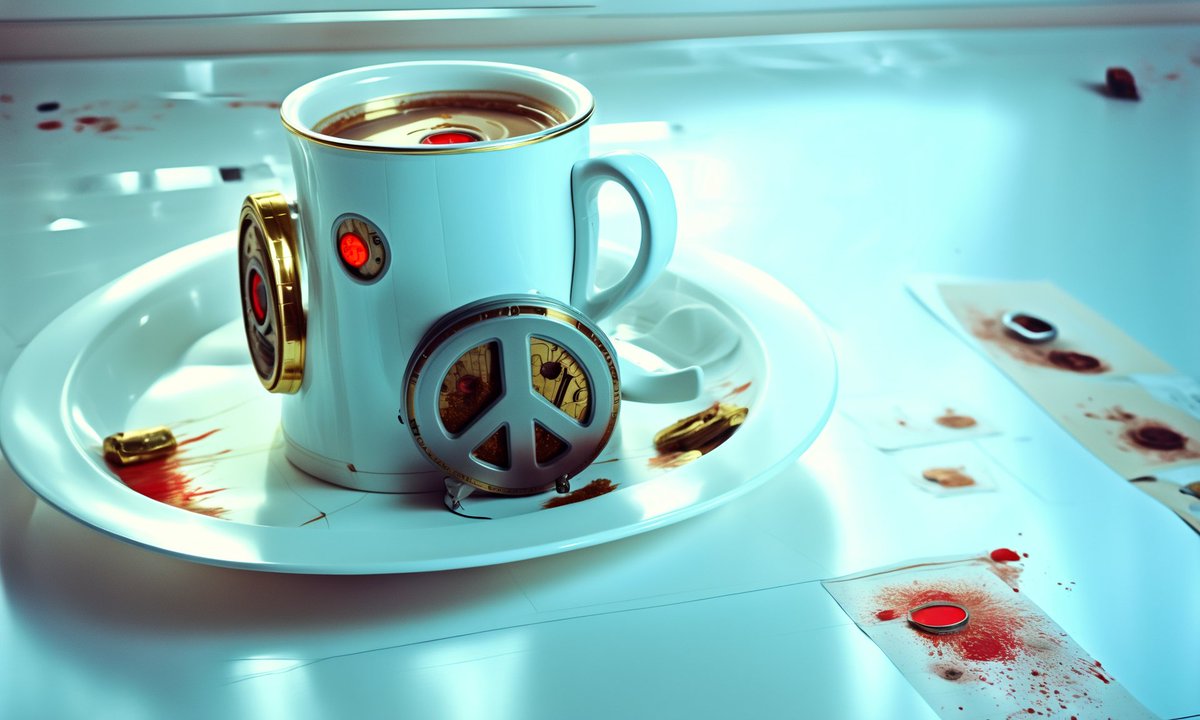 Good morning coffee! ☕️ ❤️ 

opensea.io/MojoYates via @opensea 

#MakeArtNotWar #openseaartists #nft #nftart #nftcommunity #nftcollectors #nftartist #nftcollectors #nftdrop #nftcollectibles #digitalart #opensea #art #OpenseaNFTs #AIArtwork #Cyberpunk2077