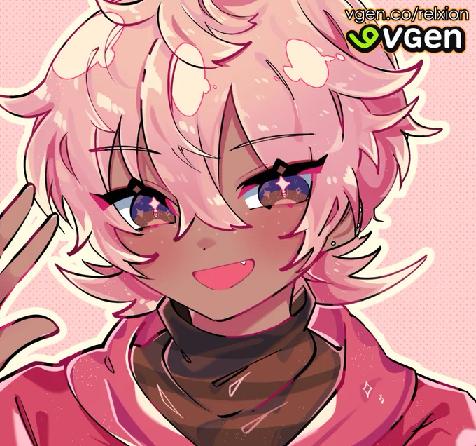 Normal style Headshot/Icon commission for #vgen  #commissionopen #commission 