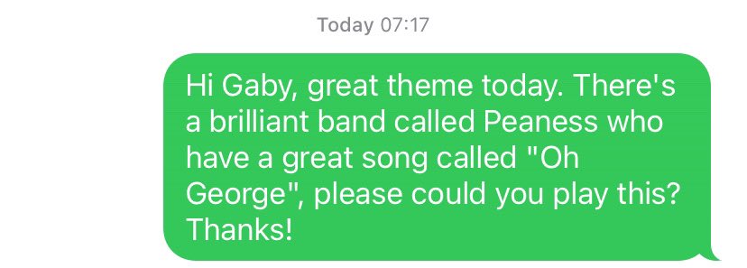 Come on, let’s get <a href="/PeanessBand/">Peaness</a> played on <a href="/BBCRadio2/">BBC Radio 2</a>’s 733! 😊