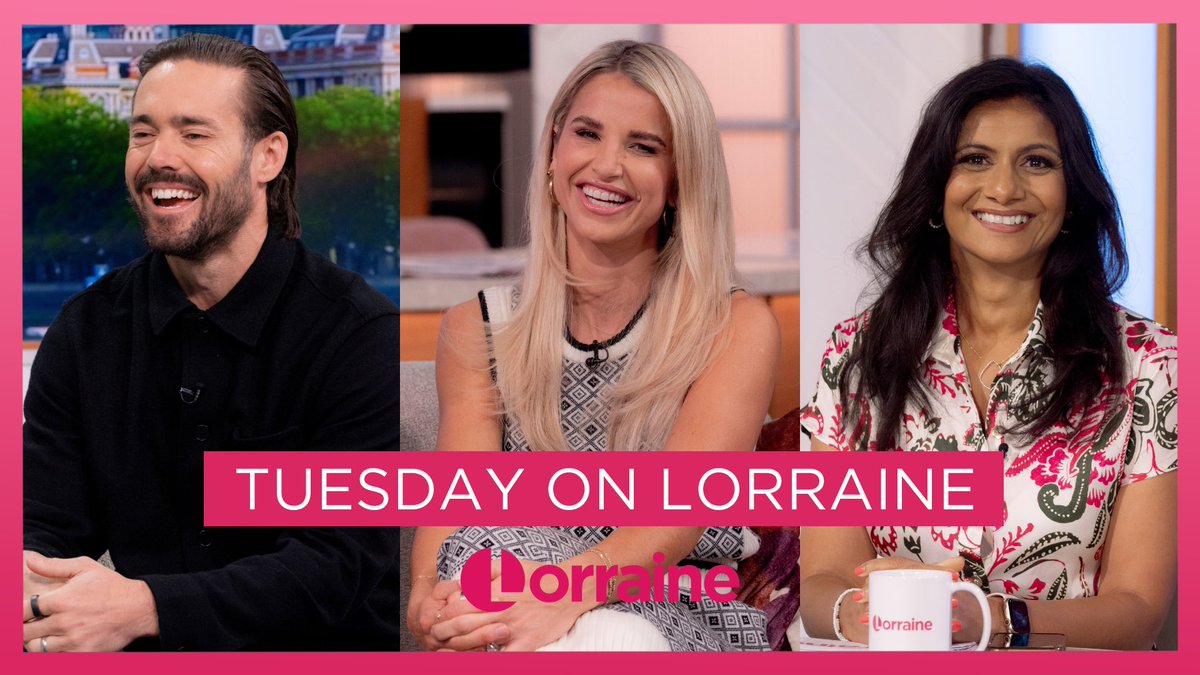 Coming up on #Lorraine ✨

👚 Vogue and husband Spencer Matthews are showing us the different ways to wear the oversized shirt.

💕 Dr Anisha joins us with Natasha Hayes who will talk about her Lynch Syndrome diagnosis and share her powerful story.

🏜️ Spencer Matthews is taking