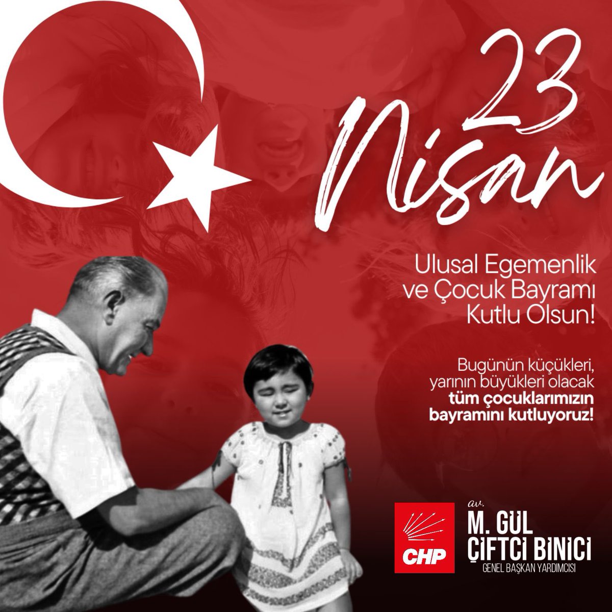 Meclisimizin açılışının 104’üncü yılını ve Ulusal Egemenlik ve Çocuk Bayramımızı kutluyor; başta Ulu Önder Gazi Mustafa Kemal Atatürk olmak üzere tüm kahramanlarımızı saygı ve minnetle anıyorum. #23NisanKutluOlsun