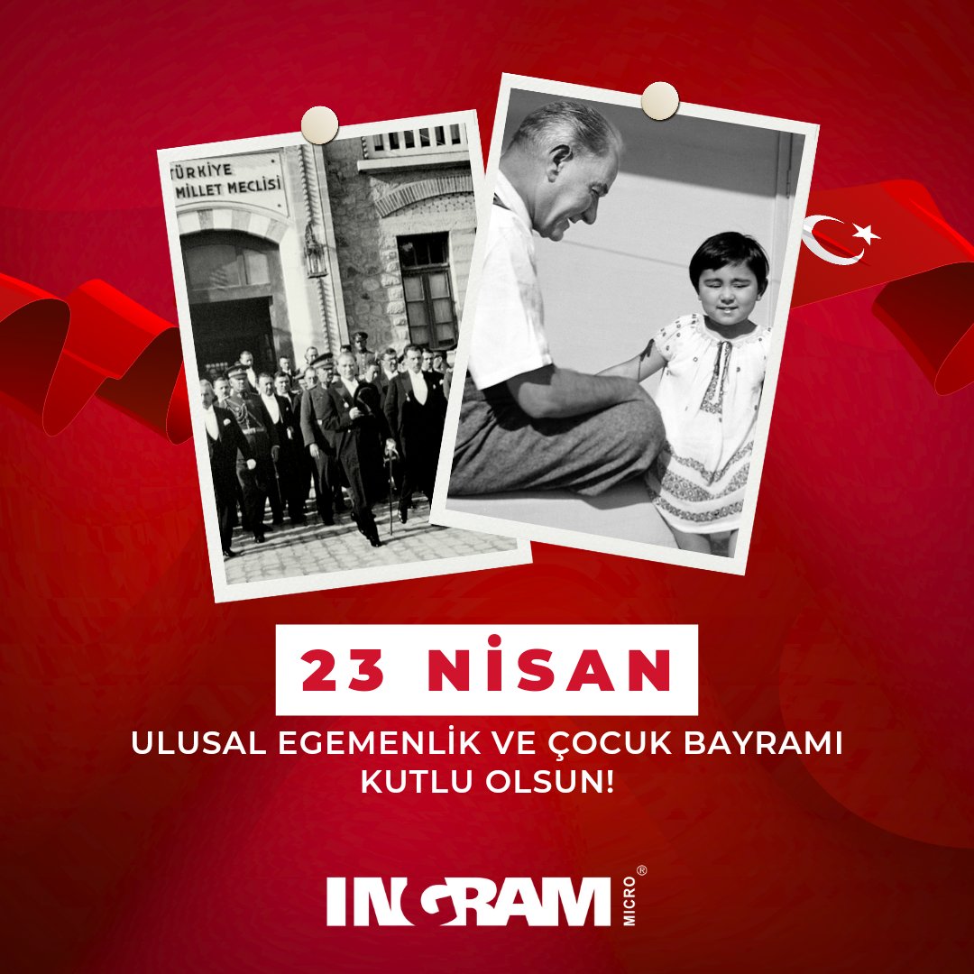 ingrammicrotr's tweet photo. 23 Nisan Ulusal Egemenlik ve Çocuk Bayramımız Kutlu Olsun. 🇹🇷

#23nisan https://t.co/7Ofv0tYsuU