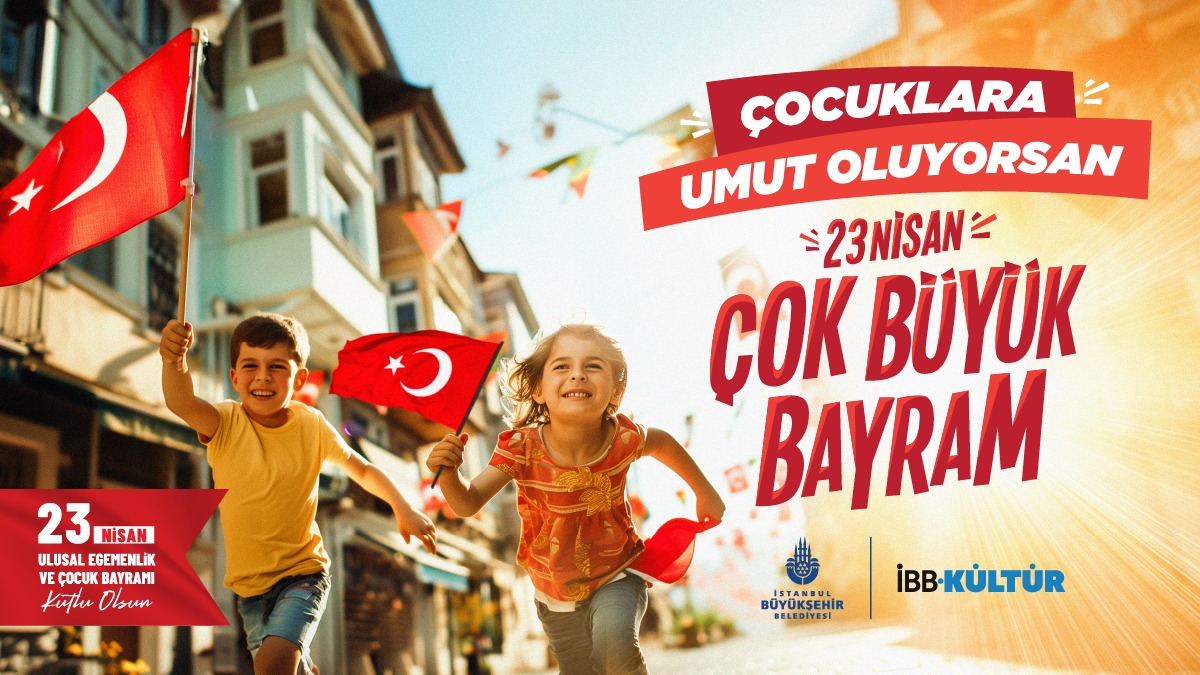 ibb_kultur's tweet photo. Çocuklara Umut Oluyorsan 23 Nisan Çok Büyük Bayram…

Ulu Önder Mustafa Kemal Atatürk başta olmak üzere Türkiye Büyük Millet Meclisi’ni kuran aziz kahramanlarımızı minnetle anıyoruz.

Atamızın dünya çocuklarına armağanı olan 23 Nisan Ulusal Egemenlik ve Çocuk Bayramı kutlu olsun!

#ibb #ibbkültür
