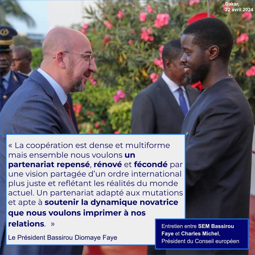 Visite du Président du conseil européen <a href="/CharlesMichel/">Charles Michel</a> à Dakar ! Un partenariat fructueux en action @BesoindEurope plus que jamais