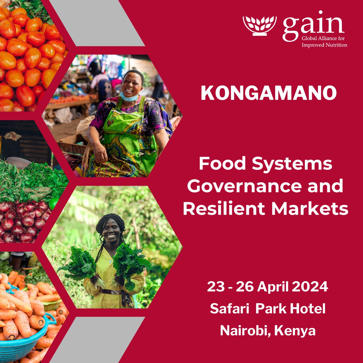 We are glad to be hosting #Kongamano2024, a 4-day
workshop on the key role governance and traditional food markets play in providing an inclusive, climate smart &amp; enabling environment for the supply and demand of safe &amp; nutritious foods in sub-Saharan Africa #HealthierDiets4All