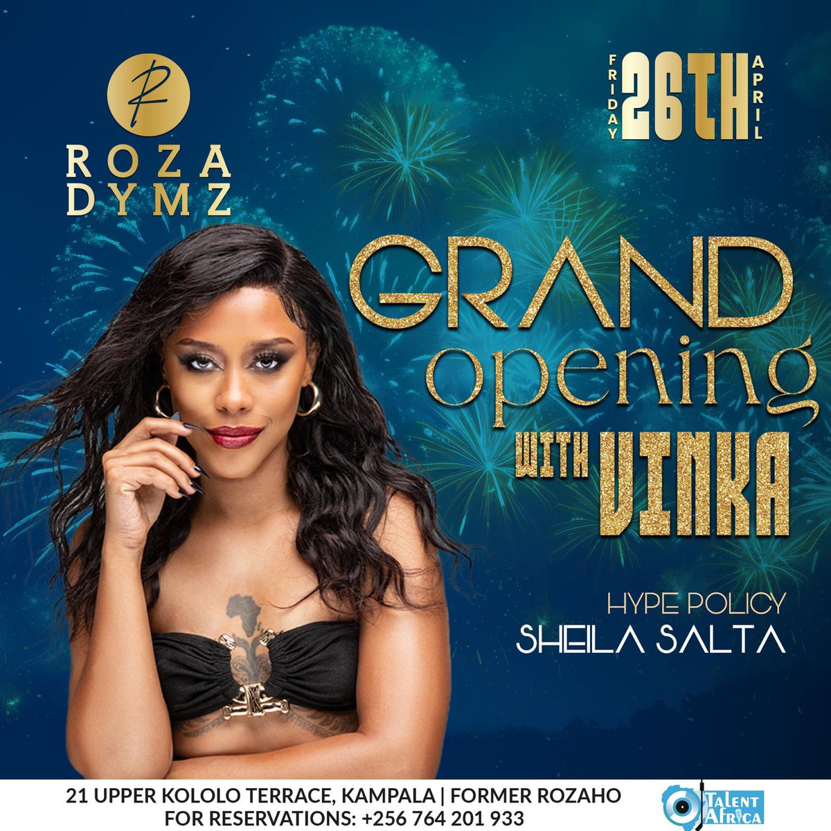 Friday wuhu wuhu… 🥳 We are vibing with @IamVinka & so many other great vibe personalities at the grand opening of @RozaDymz. Reserve your table now. 🌝 #RozaDymzKLA #RozaDymzUnveiled